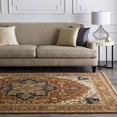 thumbnail image 2 of Surya Zeus ZEU-7805 120x168" Rectangle Traditional Wool Rug in Brick Red/Olive, 2 of 5