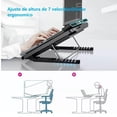 thumbnail image 3 of Cojín De Enfriamiento Del Ordenador Portátil, Refrigerador Potente Del Cuaderno Del Juego Del Diseño Ergonómico Accionado Por USB Para La Oficina, 3 of 7