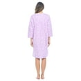 thumbnail image 4 of Casual Nights Women's Flannel Floral Long Sleeve Nightgown, 4 of 5