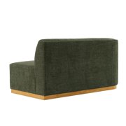 Manhattan Comfort Daria Sofa with Solid Wood Frame in Olive Green