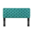 thumbnail image 2 of Ergode Lizzy Tufted Twin Performance Velvet Headboard - Teal, 2 of 5