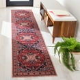 thumbnail image 2 of SAFAVIEH Serapi Valentina Oriental Machine Washable Runner Rug, Red/Beige, 2' x 9', 2 of 11