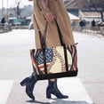 thumbnail image 4 of FORMRS Canvas Laptop Tote Bag for Women with 15.6" Computer Compartments Shoulder Handbag, Baseball Pattern, 4 of 7