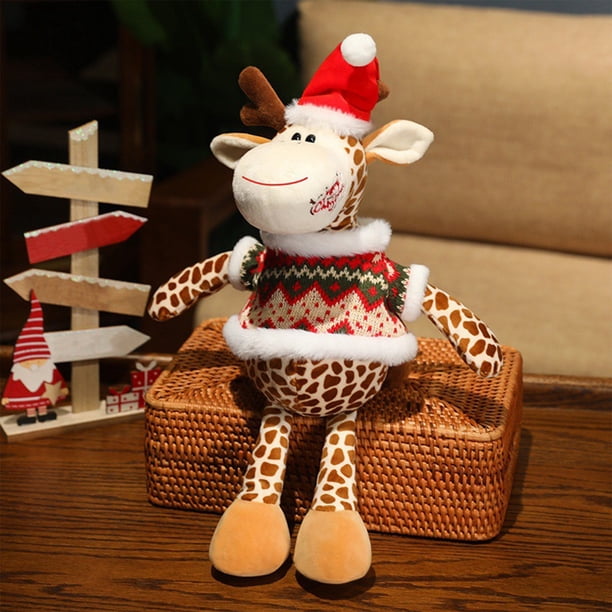 pstuiky Muñecos de ciervo navideños regalos decoraciones para centros comerciales juguetes adornos regalos para Papá Noel.