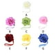 thumbnail image 2 of Abrazadera de cortina Matsuzay ABS decorativa forma de flor Rojo, 2 of 6