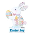 thumbnail image 1 of YWIYIUD 1PC Wooden Easter Rabbit Table Decorations Easter Hand Painted Rabbit Ornaments Tabletop Centerpieces Tiered Tray Decor for Spring Easter Indoor Home Party Patio Yard Decor 6.5inch, 1 of 5