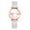 White, variant on Women's Stretch Strap Watch: Sparkly Butterfly Arabic Numeral Dial Elastic Band Watch - Casual