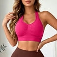 thumbnail image 2 of Sports Bra for Women Racerback Running Yoga Bras Full Coverage Bras Pink Sports Bra Women Size S-2XL, 2 of 5