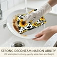 thumbnail image 7 of 6 Pcs Funny Kitchen Towels,DarkBlue Dinosaurs Leaves Pattern Microfiber Dish Towels,Kitchen Tea Towels,Kitchen Towel Set (18" X 26"), 7 of 7