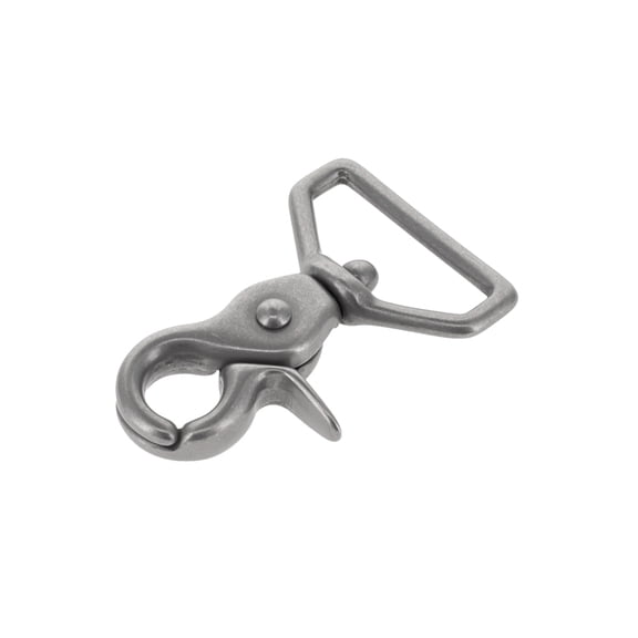 3008A Nickel Matte, Mini Swivel Trigger Snap, Solid Brass-LL, 1"
