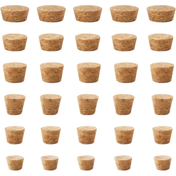 Wine Corks for Wine Bottles : 30 Pcs Wooden Wine Corks,Tapered Wine Stopper Suitable for Wine,Beer,Champagne Bottles,Corks for Crafts Making Kits,Wine Bottle Corks 6 Sizes