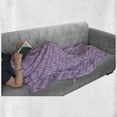 thumbnail image 5 of Oriental Soft Flannel Fleece Throw Blanket, Ornamental Violet Tones Design with a Bohemian Vibe, Cozy Plush for Indoor and Outdoor Use, 70" x 90", Mauve Pale Mauve, by Ambesonne, 5 of 5