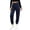 Navy, variant on Lmnyox Toddler Kid's Sweatpants Fashion Elastic Waist Cuffed Pants Plain Athletic Trousers with Pockets