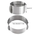 thumbnail image 3 of Hariumiu Cake Mold 6-12 Inch Adjustable Cake Ring Stainless Steel Baking Ring Cake Mould Reusable Food Grade Round Baking Pan, 3 of 10