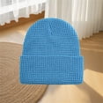 thumbnail image 4 of CYSFASHION Beanie for Women Cozy Beanies Hats Men Oversized Skull Cap Fall Fashion Must Have Fleece Men's Hats & Caps Sky Blue, 4 of 7