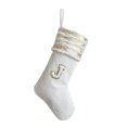 thumbnail image 3 of Lubelski Embroidered Christmas Stocking with Lanyard Large Capacity Wear Resistant Xmas Letter Socks Hanging Decoration, 3 of 8
