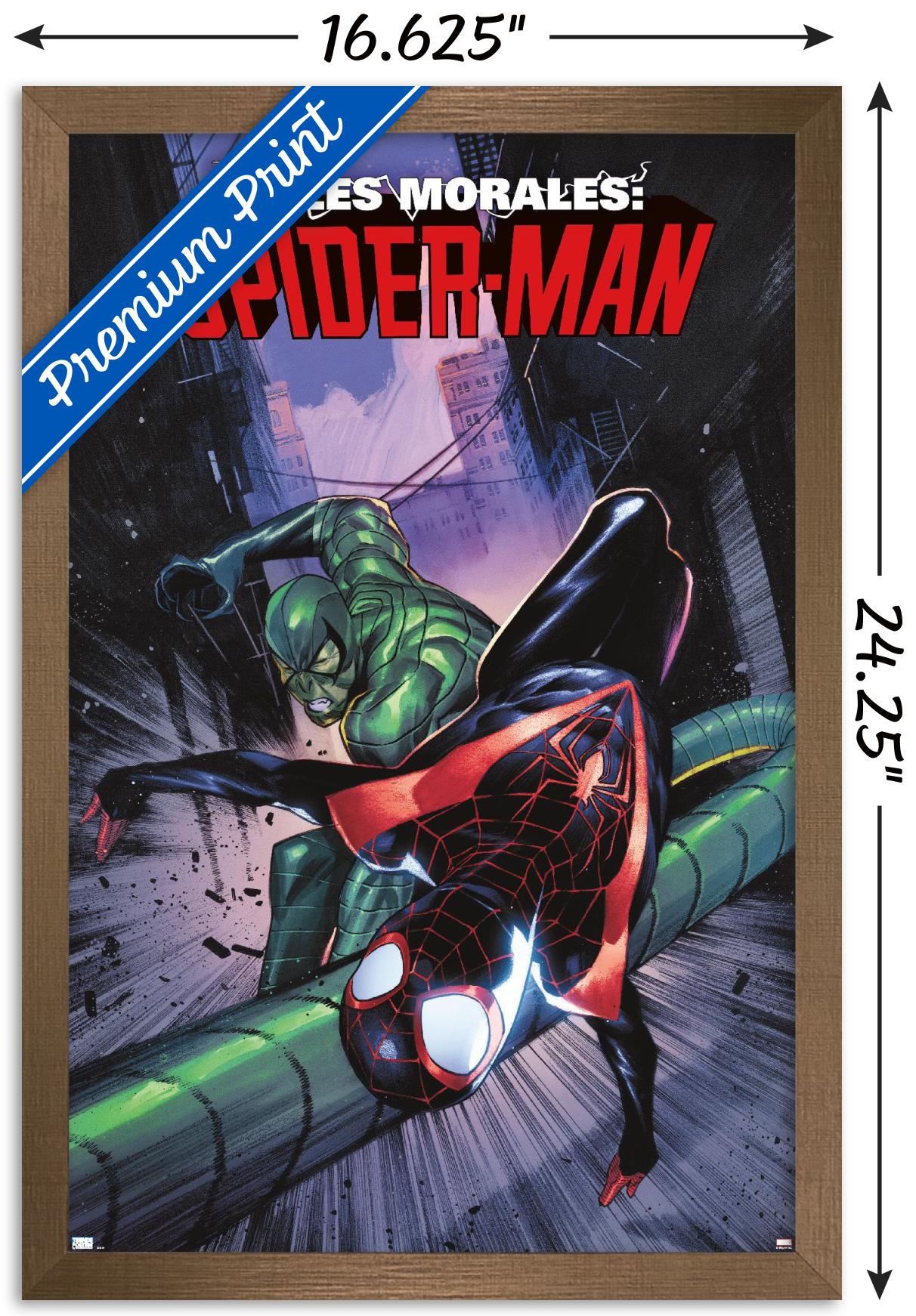 Marvel Comics - Miles Morales: Spider-Man #2 Wall Poster, 14.725" x 22.375" Framed