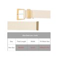thumbnail image 4 of INSPIRE CHIC Women's Wide Belt Braided Elastic Casual Pin Buckle Decorative Waist Closure for Dresses 98x5cm/38.6x2.0" Beige, 4 of 6