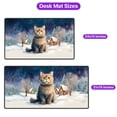 thumbnail image 5 of Hello Winter British Shorthair Welcome Snowy Night Watercolor Vintage Desk Mat Full Keyboard Mouse Pad Cat Lover Kitten Owner Gifts Large Mousepad - 01011, 5 of 5