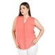 thumbnail image 4 of Blusa con detalle tipo cut out Roman Fashion /Tallas Extras, 205 (Coral) coral 42, 4 of 6