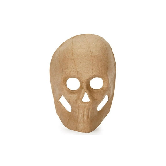 Paper Mache Skull Mask 8.5 inches