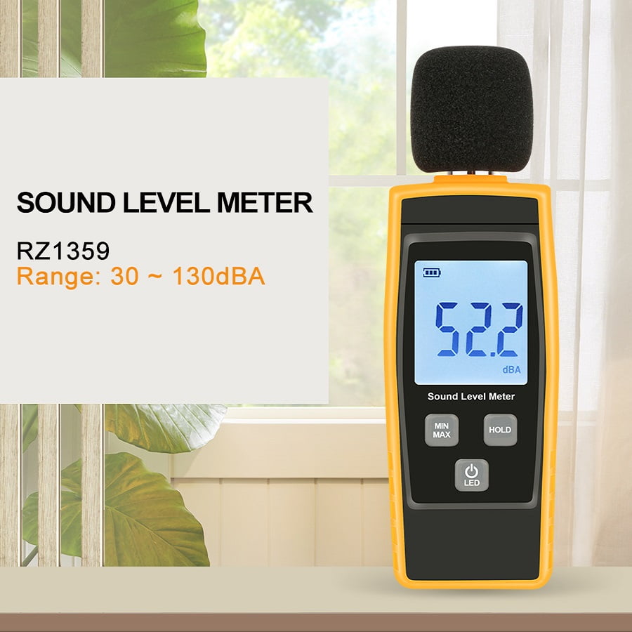 Digital Sound Level Meter DB Meters Noise Tester in Decibels LCD Screen