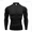 Black, variant on Men's Sports Body Shaping Elastic Bodybuilding And Muscular Long Sleeved Base Layer Top Casual Summer Shirts