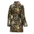 thumbnail image 2 of Raccoon And Floral Pattern Women Bathrobe One Size Univeral Fits, Raccoon Wide Animal Fashion Lightweight Plush Fleece Long Robe For Women, 2 of 3