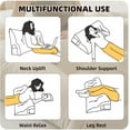 thumbnail image 4 of Triangular Headboard Pillow Twin XL, Suitable for Dormitory Headboards, Large Backrests, Waist Protection Pillows, 4 of 7