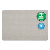 Quartet Oval Office Fabric Bulletin Board, 48" x 36", Gray, Frameless
