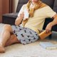 thumbnail image 5 of Balery Polka Dot Christmas Dog Pantalones cortos de pijama de punto de algodón para hombre con cinturilla y bolsillos-Large, 5 of 6