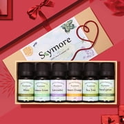 Skymore Top 6 Essential essentialdiffuser Gift Set, 100% Pure & Natural Aromatherapy for Christmas Gift, Therapeutic Grade-Tea Tree, Lavender, Peppermint, Eucalyptus, Lemongrass, Orange