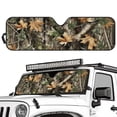 thumbnail image 2 of HUIACONG Sunshade Sun Shade Windshield Heat Shield Sun Visor Mat Compatible with Jeep Wrangler Rubicon Sahara TJ JK JKU 2 Door & 4 Door Hunting Forests, 2 of 6