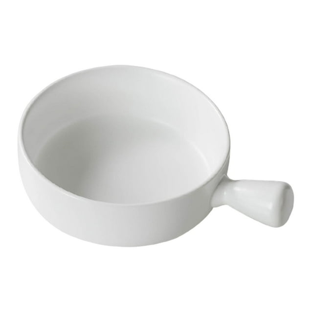 Ynlkorvg Vaisselle Bol de Riz Cuit au Four Vent avec Poignée Bol de Cuisson Bol de Pâtisserie Assiette à Pâtes Couverts Simples pour la Maison Bol de Soupe Bol de Nouilles Bol