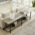 thumbnail image 6 of Manhattan Comfort Celine Side Table Console from Engineered Wood in Gray/Black, 6 of 13