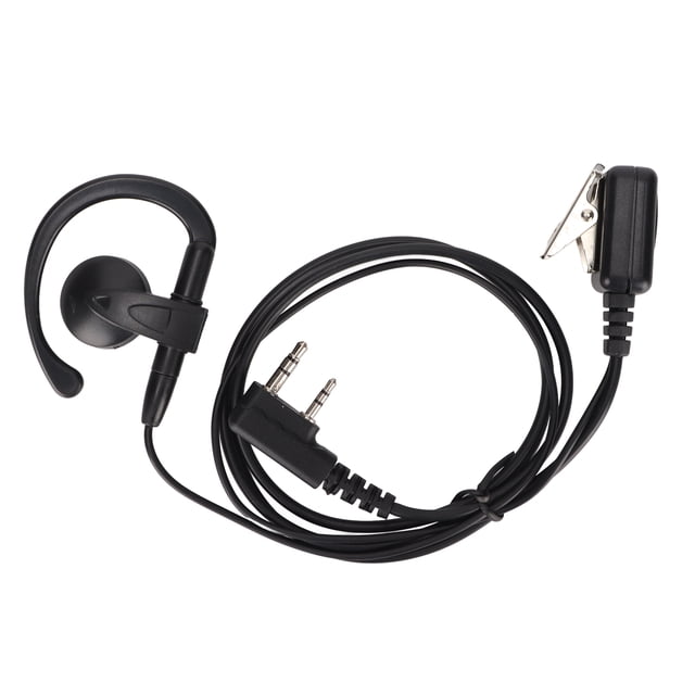 2 Way Headphone, Plug And Play Talkie Earphone PVC Wire G Shape Super Tensile Resistance With Lline Mic For Hotel For Club For Restaurant