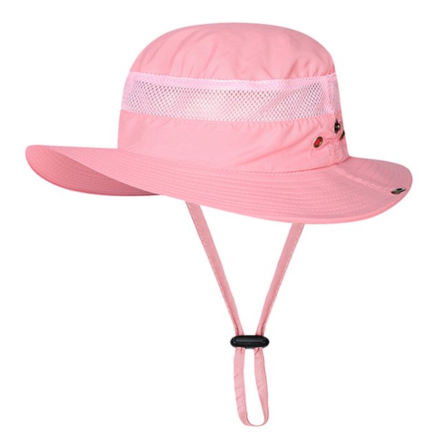 Graflsoa Pink Quick-Dry Nylon Fishing Hat with UV Protection, Lightweight and Durable Design