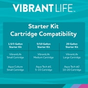 Vibrant Life 5 Gallon Aquarium Starter Kit with Blue & White LED Lights