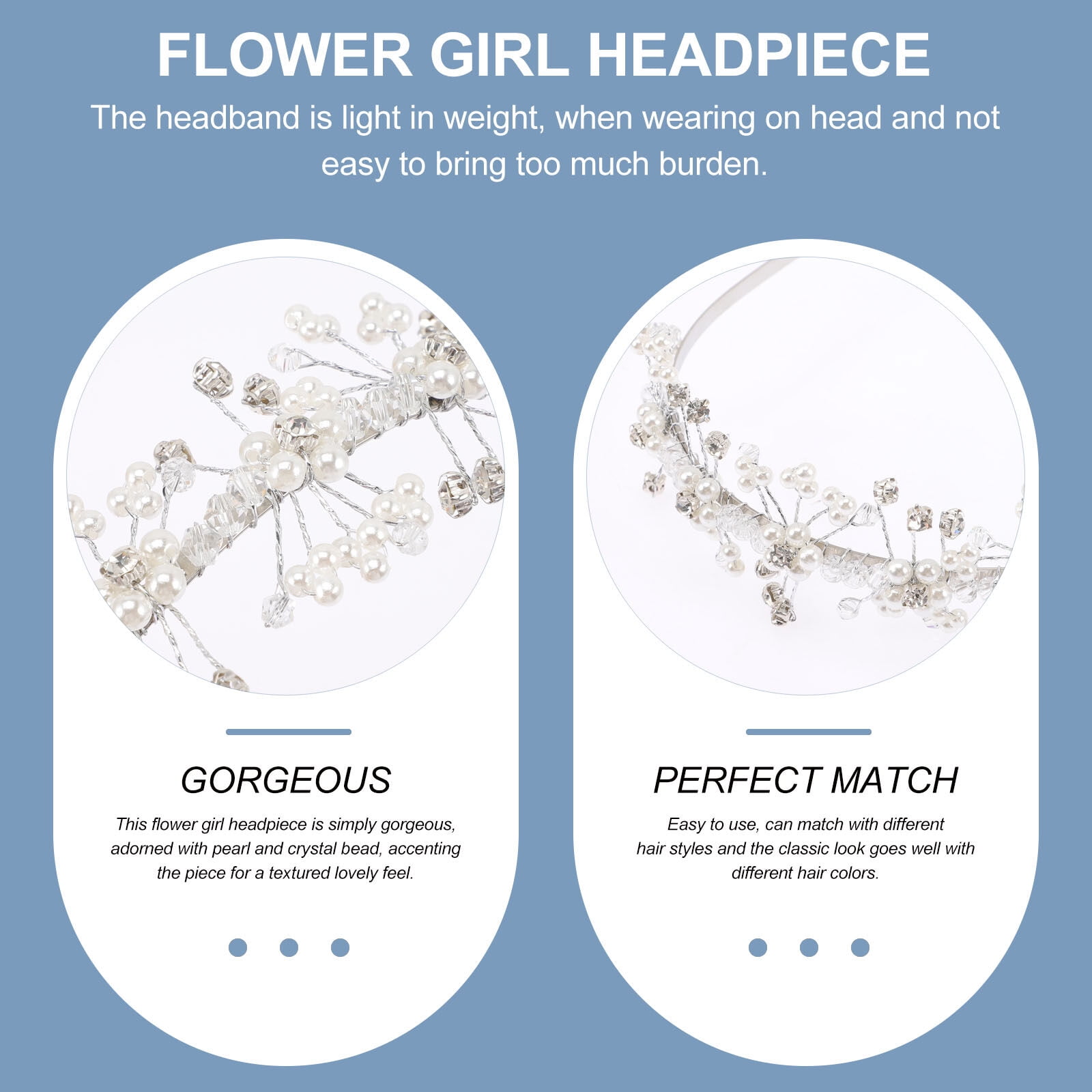 YYCRAFT Handmade Fabric Flowers – 30 Pack Ivory Flowers For Bridal Hair, Headbands & Crafts
