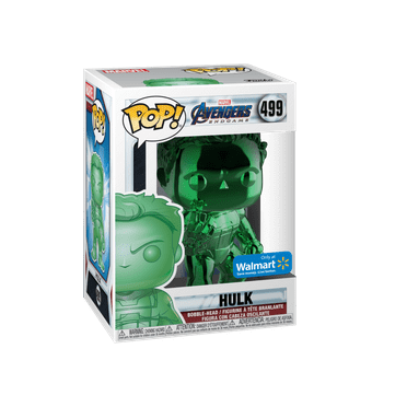 Funko POP! Marvel Hulk Bobblehead, Green Chrome, Walmart Exclusive