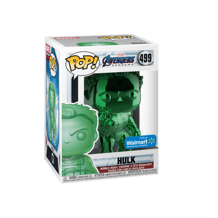 Funko POP! Marvel: Avengers Endgame - W2 - Hulk (Green Chrome) (Walmart Exclusive)