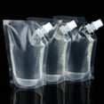 thumbnail image 2 of 10 Frascos para Bebidas, Bolsa para Licor, Frascos Reutilizables para Beber, Frascos de Plástico Ocultables con Embudo de Plástico (1000 ml), 2 of 5