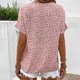 thumbnail image 4 of Fiudx Camisetas para Mujer Top Casual de Manga Corta Estampado con Cuello En V para Mujer Top/Camisa con Cuello En V de Manga Corta, 4 of 7