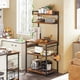 thumbnail image 2 of Alacena de Almacenamiento de 5 Niveles, Estante de Cocina con Enchufes y 5 Ganchos，Estante de Microondas, Mueble Multiusos de Cocina, Sala, Oficina，Cafetería (80cm Más Ancho), 2 of 7