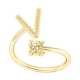thumbnail image 1 of Fiudx Anillo con Alfabeto de Moda para Mujer, Anillo de Pareja, Anillo de Apertura, Joyería, 1 of 5