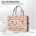 thumbnail image 3 of Large Capacity Tote Bag,Colorful Mushroom Insect Light Pattern Handbag Fashion Luxury Tote Bag,15.7"x13"x 5.1" Inches,Laptop Compatible, 3 of 6