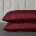 thumbnail image 3 of Move Over Burgundy Red Pillowcases Queen, Zipper Closure Pillow Cover Set of 2, Microfiber Pillow Cases, 2 Pack, 3 of 7