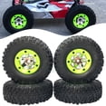 thumbnail image 6 of Rubber Metal RC Car Tires 1/12 Assembly Model Truck Car Hobby Spare Parts Crawler Tires Wheels Tyres for 12428 Adults Boys Teenager - 2 Left 2 Right, 6 of 8
