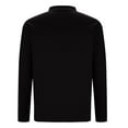 thumbnail image 5 of ZHYou Men Long Sleeve Henley Shirt Contrast Inner Placket Chest Pocket Slim Fit Dress Tops,Black,XL, 5 of 6
