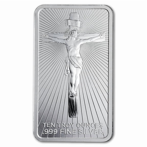 10 oz Silver Bar - Jesus